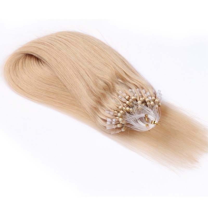 Wholesale Unprocessed Micro Loop Ring Hair Remy Straight Brazilian Virgin Loop Hair Extensions